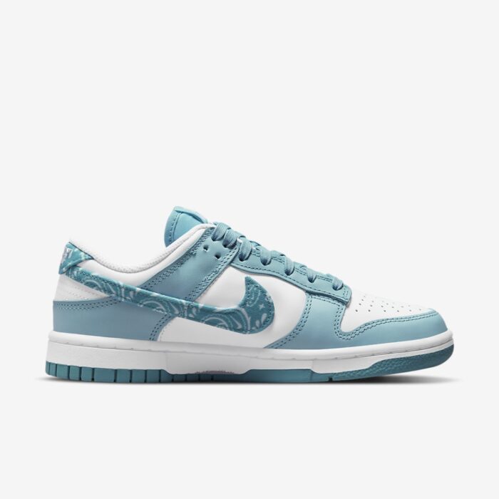 NIKE DUNK LOW ESSENTIAL BLUE PAISLEY WHITE DH4401 101 - Image 2