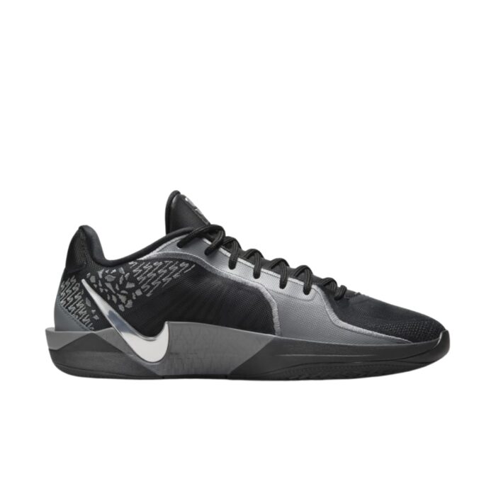 NIKE SABRINA 2 MIRRORED BLACK SMOKE GREY OPTI YELLOW METALLIC SILVER FQ2174 001 - Image 2