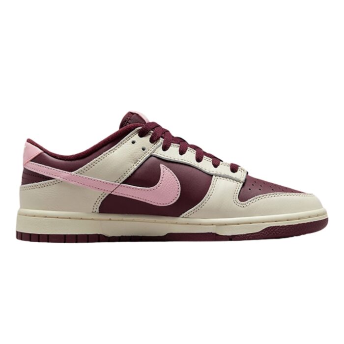 NIKE DUNK LOW RETRO PRM VALENTINE'S DAY PALE IVORY MEDIUM SOFT PINK NIGHT MAROON DR9705 100 - Image 2