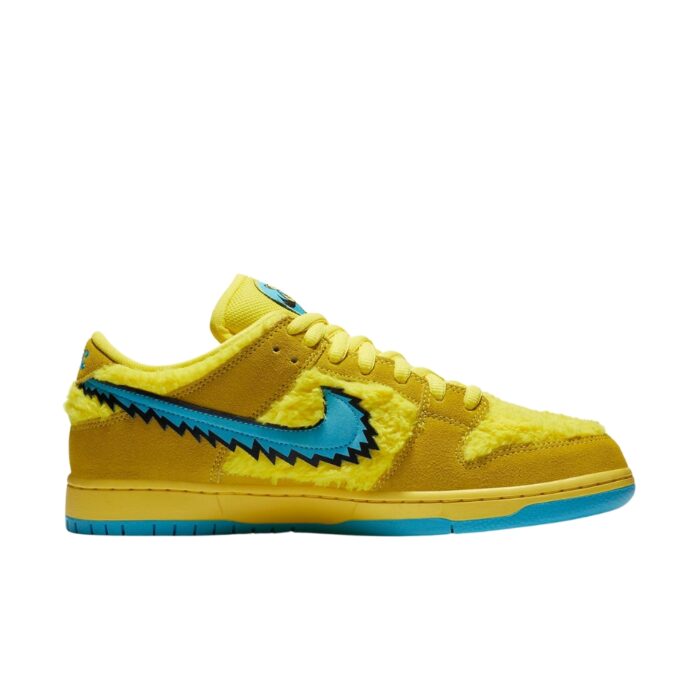 NIKE SB DUNK LOW GRATEFUL DEAD BEARS OPTI YELLOW BLUE CJ5378 700 - Image 2