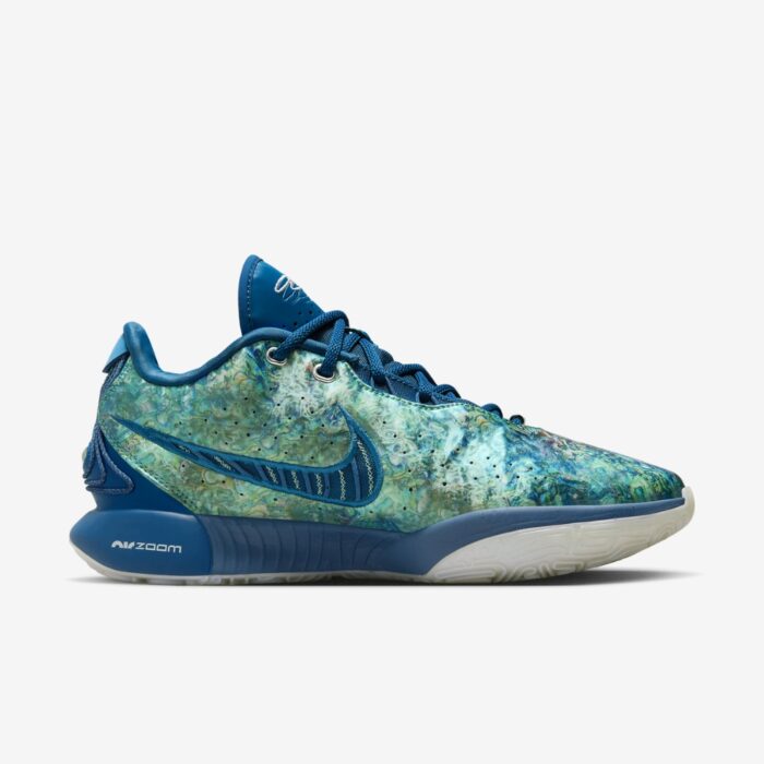 NIKE LEBRON 21 ABALONE INDUSTRIAL BLUE COURT BLUE PHOTON DUST PINK RISE FN0708 400 - Image 2