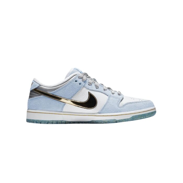 NIKE SB DUNK LOW SEAN CLIVER WHITE PSYCHIC BLUE METALLIC DC9936 100 - Image 2