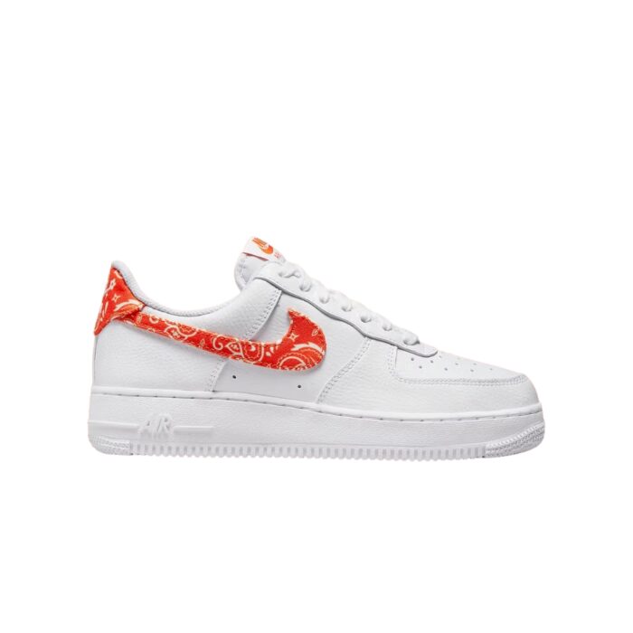 NIKE AIR FORCE 1 LOW ORANGE PAISLEY WHITE RUSH ORANGE DJ9942 102 - Image 2