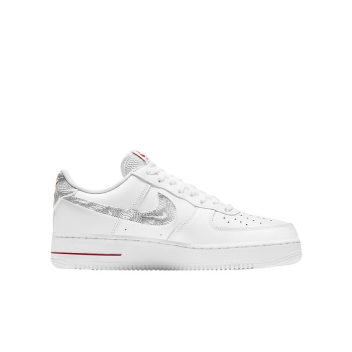 NIKE AIR FORCE 1 LOW TOPOGRAPHY PACK WHITE UNIVERSITY RED DH3941 100 - Image 2