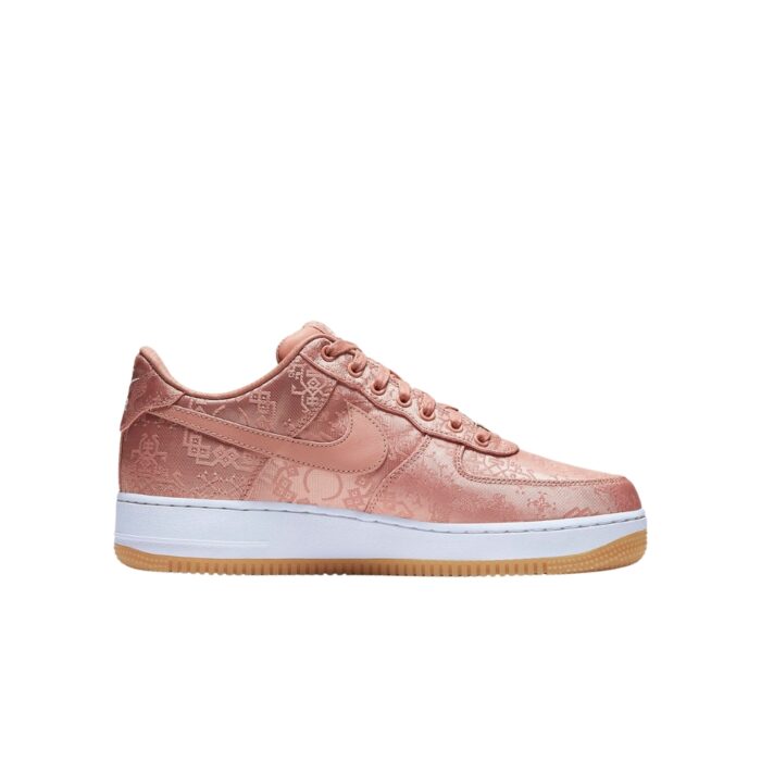 NIKE AIR FORCE 1 LOW CLOT ROSE GOLD SILK ROSE GOLD WHITE GUM LIGHT BROWN CJ5290 600 - Image 2