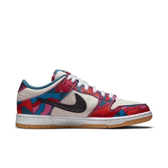 NIKE SB DUNK LOW X PARRA ABSTRACT ART FIRE PINK GYM RED MOCHA DH7695 100 - Image 2