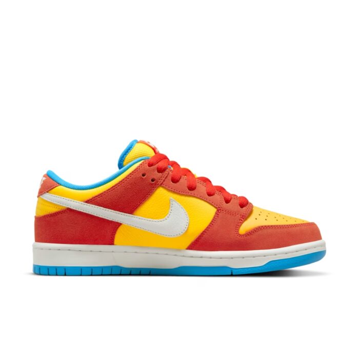 NIKE SB DUNK LOW PRO BART SIMPSON HABANERO RED WHITE BLUE HERO BQ6817 602 - Image 2