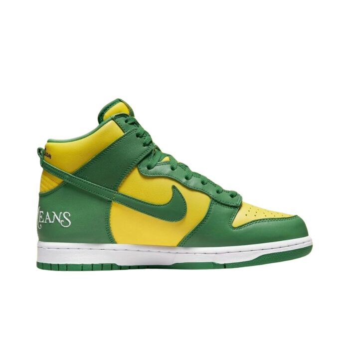 NIKE SB DUNK HIGH SUPREME BY ANY MEANS BRAZIL GREEN YELLOW DN3741 700 - Image 2