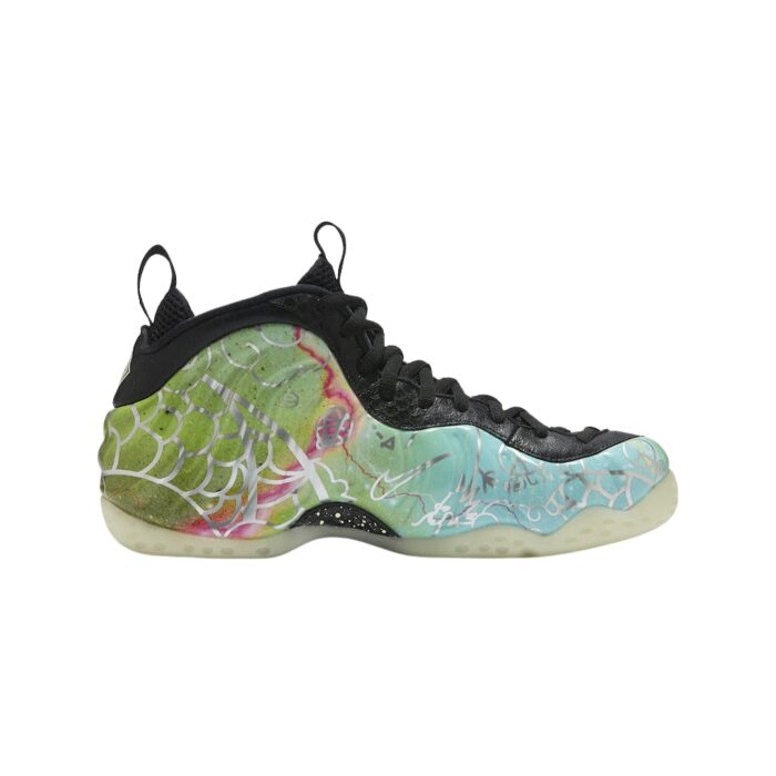 NIKE AIR FOAMPOSITE ONE BEIJING PLANET HOOPS MULTI COLOR GREEN STRIKE BLACK CW6769 930 - Image 2