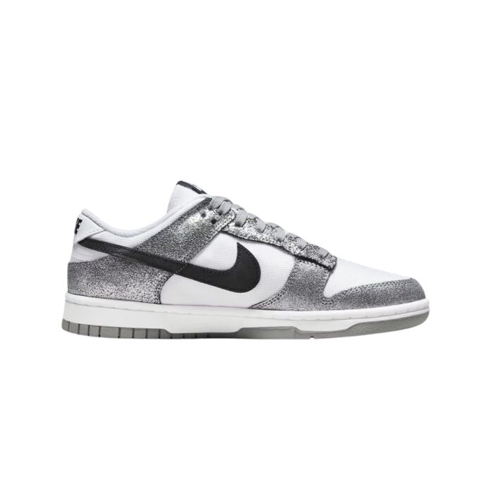 NIKE DUNK LOW SHIMMER CRACKED SILVER WHITE DO5882 001 - Image 2