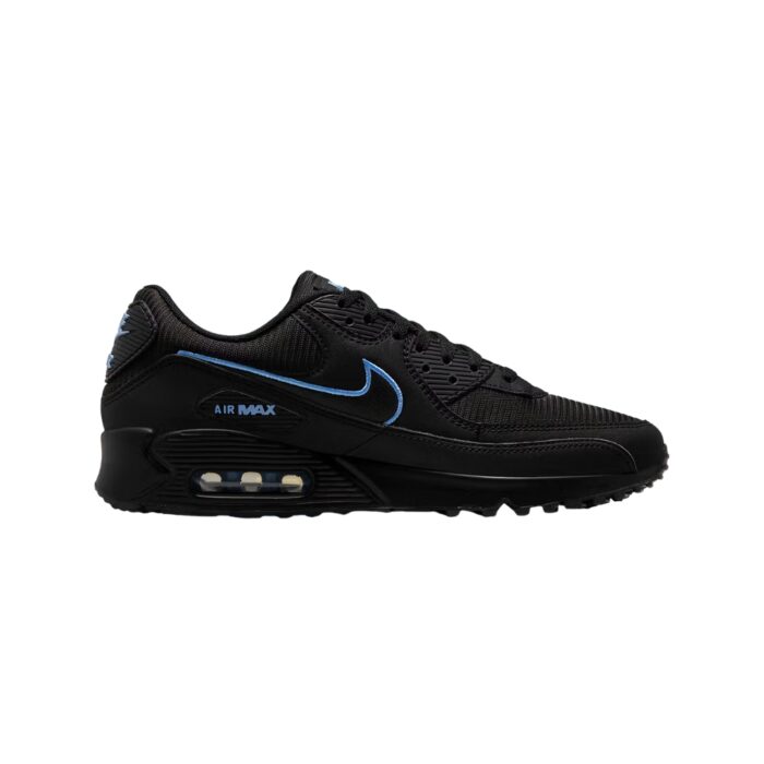 NIKE AIR MAX 90 BLACK UNIVERSITY BLUE FJ4218 001 - Image 2