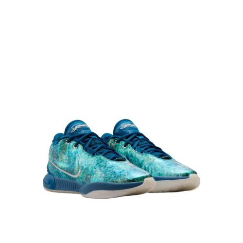 NIKE LEBRON 21 ABALONE INDUSTRIAL BLUE COURT BLUE PHOTON DUST PINK RISE FN0708 400