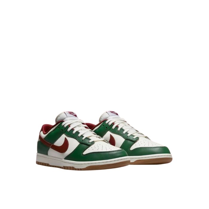 NIKE DUNK LOW GORGE GREEN WHITE TEAM RED FB7160 161