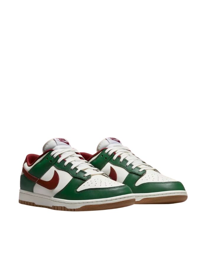 NIKE DUNK LOW GORGE GREEN WHITE TEAM RED FB7160 161