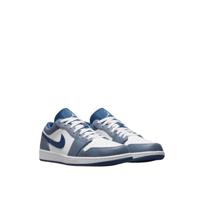 NIKE AIR JORDAN 1 LOW ASHEN SLATE NAVY BLUE WHITE 553558 414