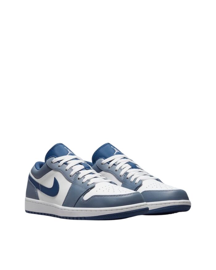 NIKE AIR JORDAN 1 LOW ASHEN SLATE NAVY BLUE WHITE 553558 414