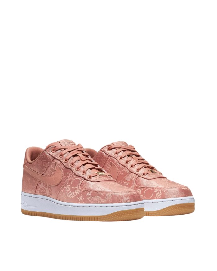 NIKE AIR FORCE 1 LOW CLOT ROSE GOLD SILK ROSE GOLD WHITE GUM LIGHT BROWN CJ5290 600