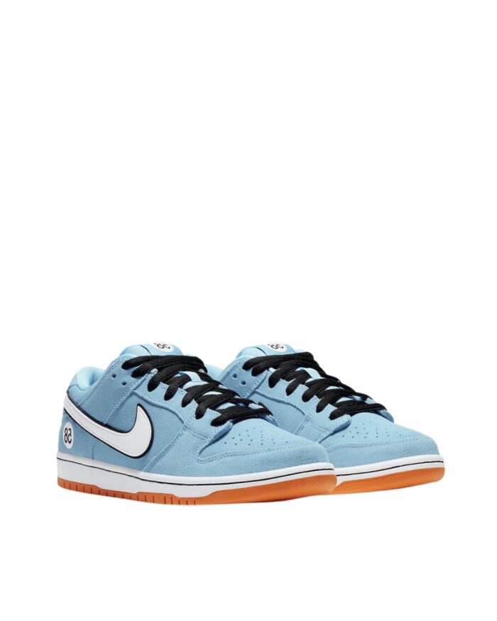 NIKE SB DUNK LOW CLUB 58 GULF BLUE CHILL SAFETY ORANGE BLACK WHITE BQ6817 401