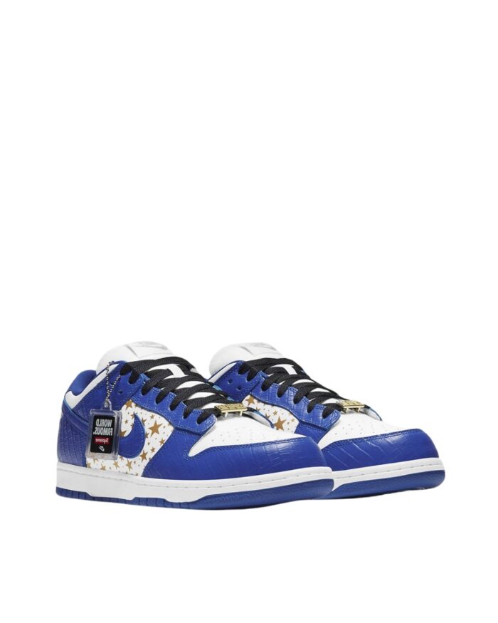 NIKE SB DUNK LOW X SUPREME WHITE BLUE DH3228 103