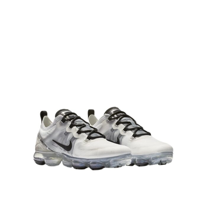 NIKE AIR VAPORMAX 2019 PALE IVORY WHITE BLACK PALE IVORY METALLIC SILVER AR6632 100