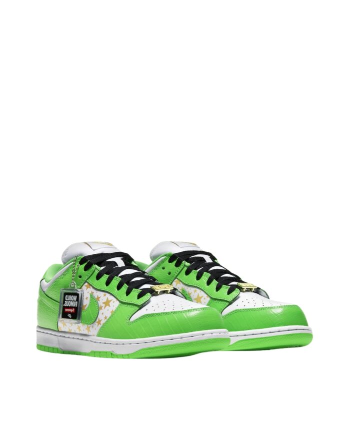 NIKE SB DUNK LOW X SUPREME WHITE GREEN DH3228 101