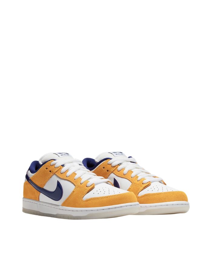 NIKE SB DUNK LOW PRO LASER ORANGE WHITE REGENCY PURPLE BQ6817 800