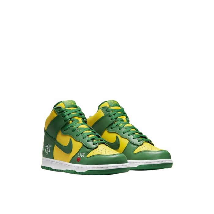 NIKE SB DUNK HIGH SUPREME BY ANY MEANS BRAZIL GREEN YELLOW DN3741 700