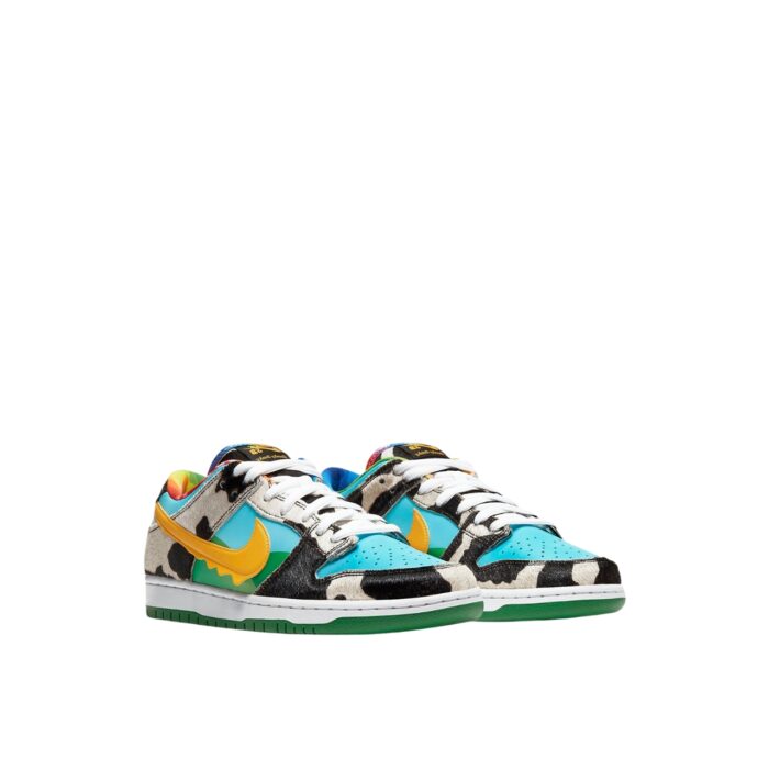 NIKE SB DUNK LOW BEN & JERRY'S CHUNKY DUNKY WHITE LAGOON PULSE BLACK UNIVERSITY GOLD CU3244 100