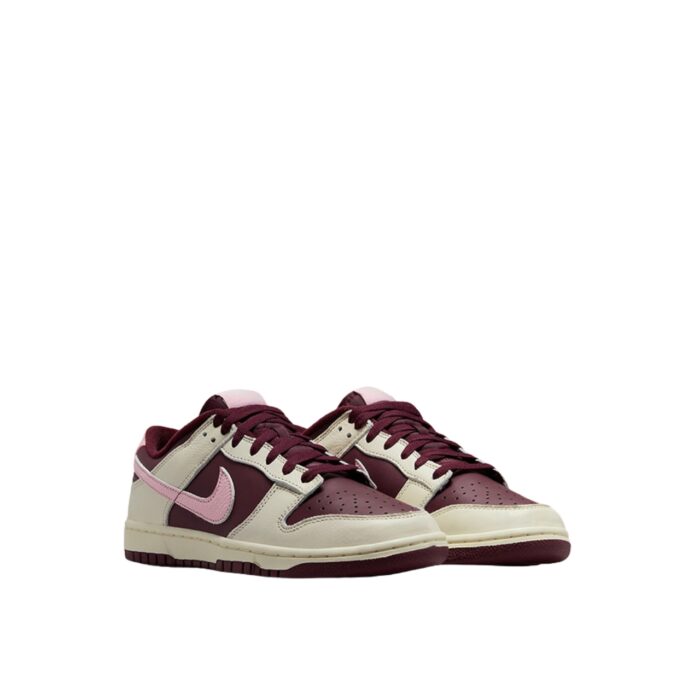 NIKE DUNK LOW RETRO PRM VALENTINE'S DAY PALE IVORY MEDIUM SOFT PINK NIGHT MAROON DR9705 100
