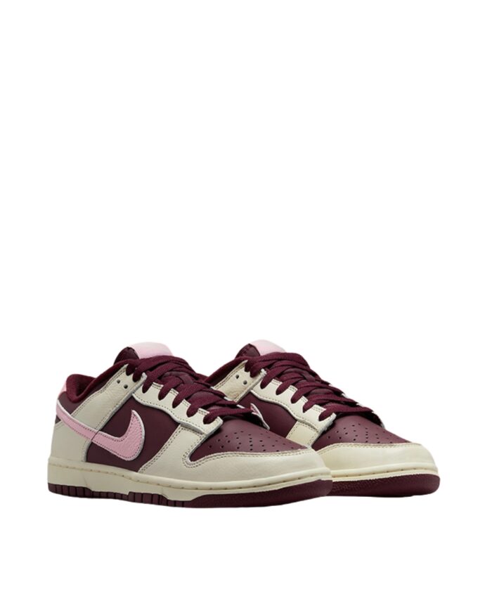 NIKE DUNK LOW RETRO PRM VALENTINE'S DAY PALE IVORY MEDIUM SOFT PINK NIGHT MAROON DR9705 100