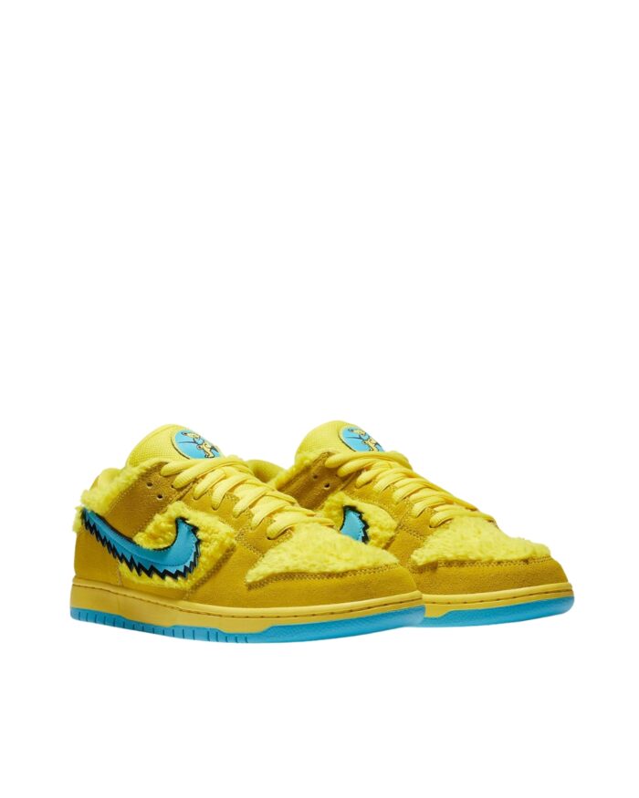 NIKE SB DUNK LOW GRATEFUL DEAD BEARS OPTI YELLOW BLUE CJ5378 700