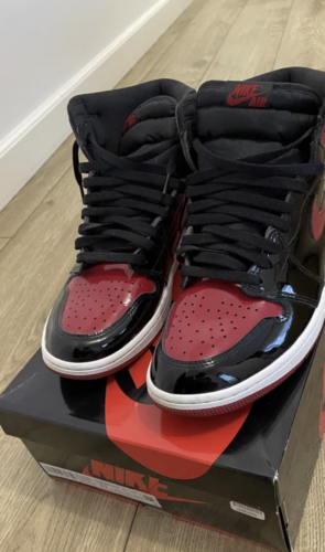 Air Jordan 1 Retro High OG Patent Bred photo review
