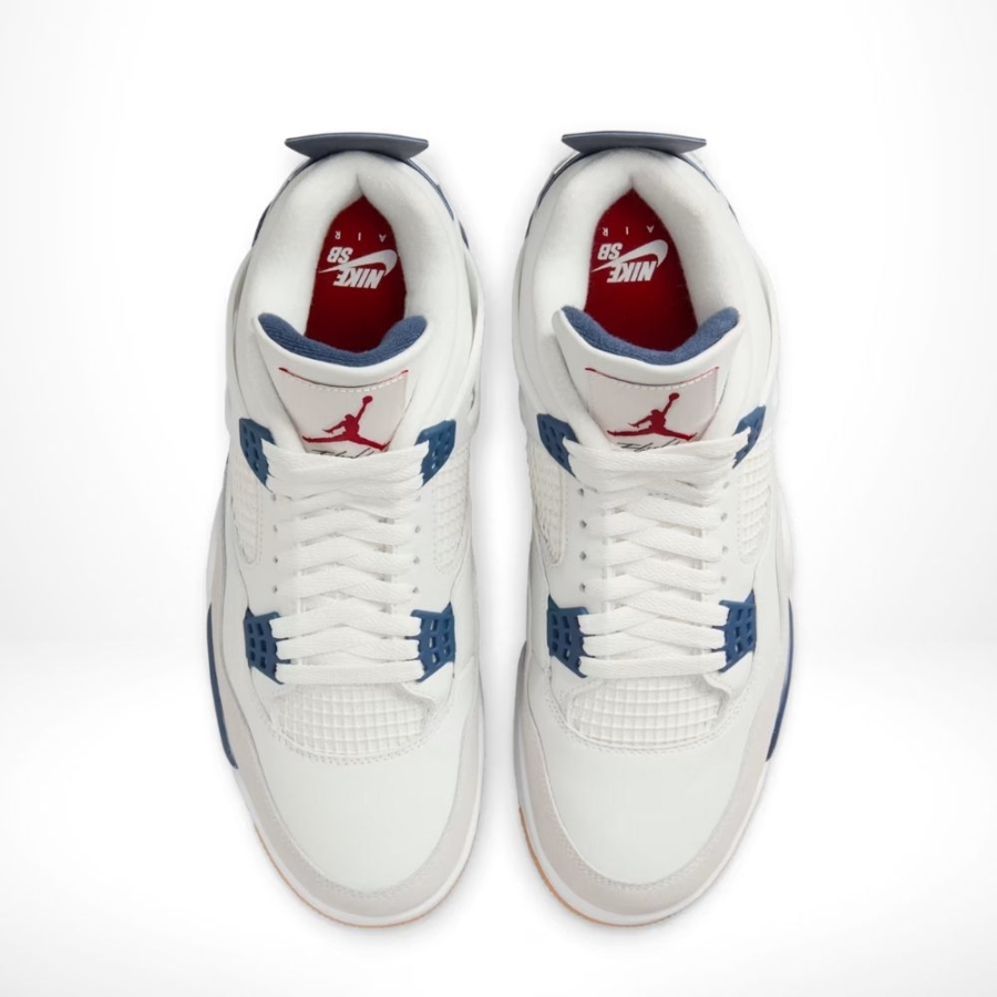 Top-down view of the Air Jordan 4