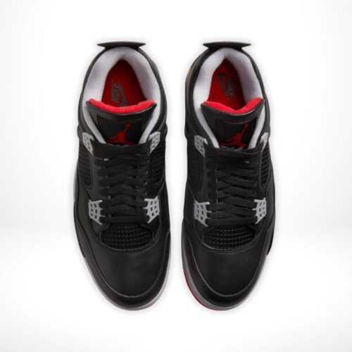 Top-down view of the Air Jordan 4