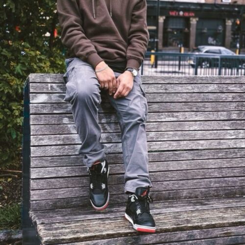 On-foot of the Air Jordan 4