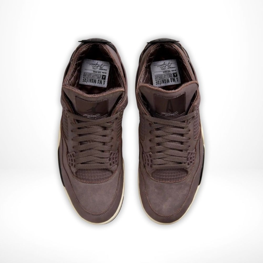 Top-down view of the Air Jordan 4