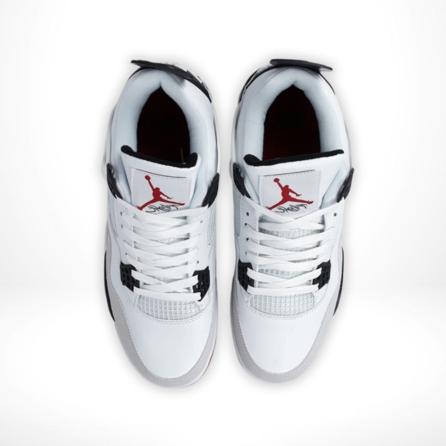 Top-down view of the Air Jordan 4