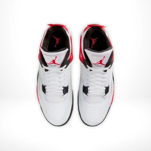 Top-down view of the Air Jordan 4