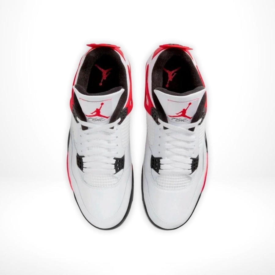 Top-down view of the Air Jordan 4