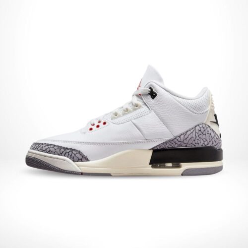 Medial side view of the Air Jordan 3