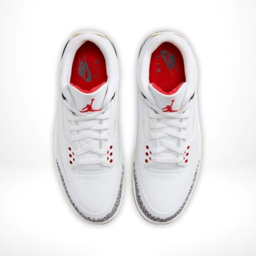 Top-down view of the Air Jordan 3