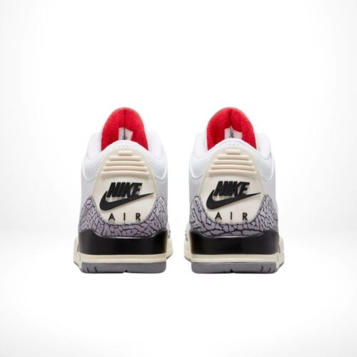 Rear view of the Air Jordan 3
