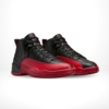 Angled front view of a full pair of Air Jordan 12