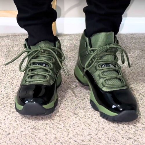 On-foot of the Air Jordan 11