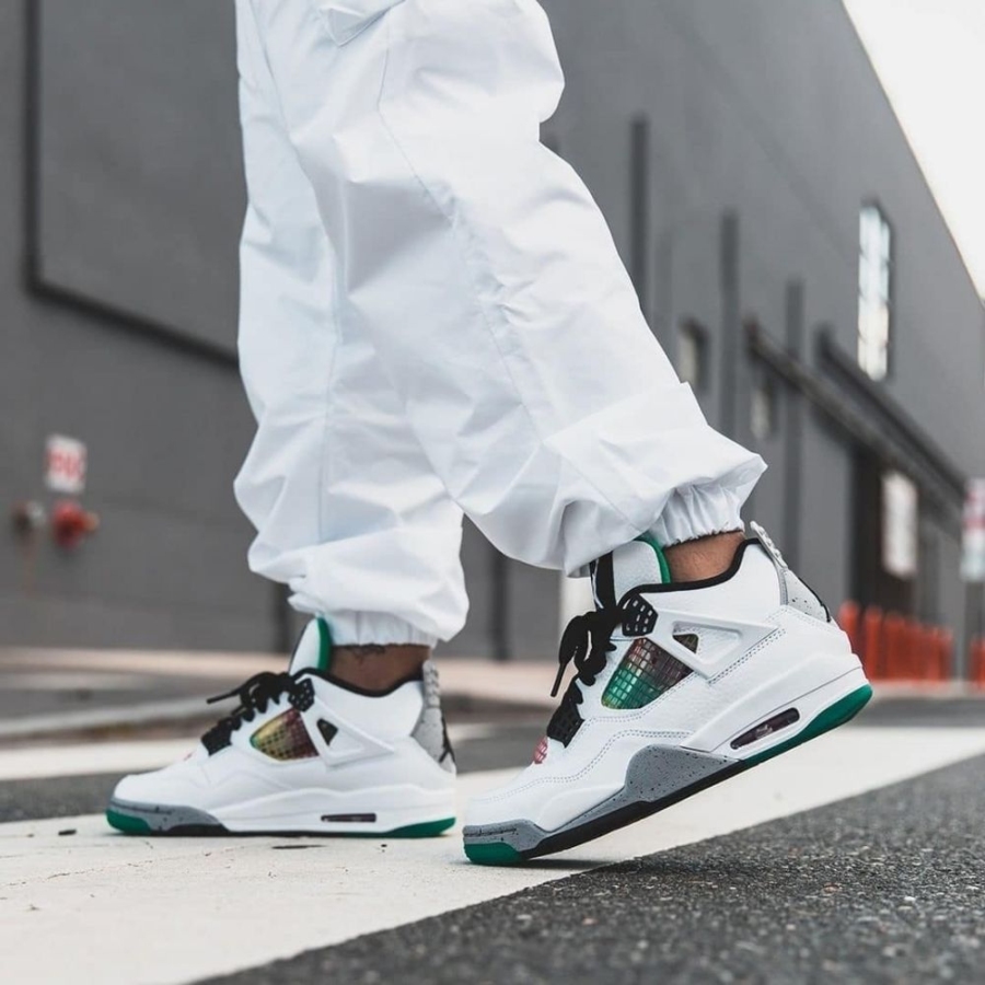 Air Jordan 4 Retro Lucid Green Rasta - Image 7
