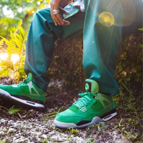 On-foot of the Air Jordan 4