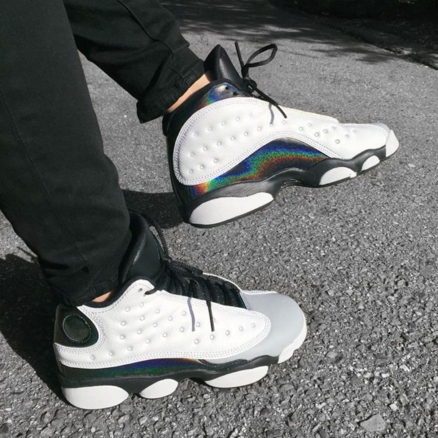 On-foot of the Air Jordan 13