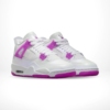 Angled front view of a full pair of Air Jordan 4