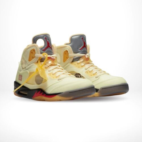 Medial side view of the Air Jordan 5