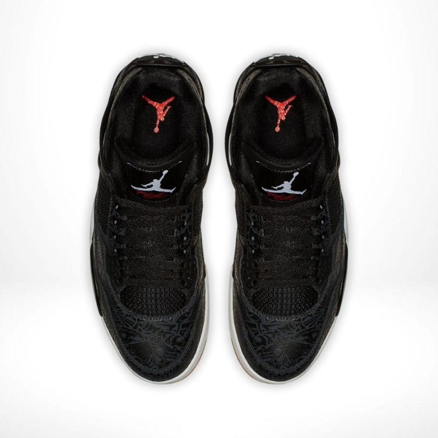Top-down view of the Air Jordan 4